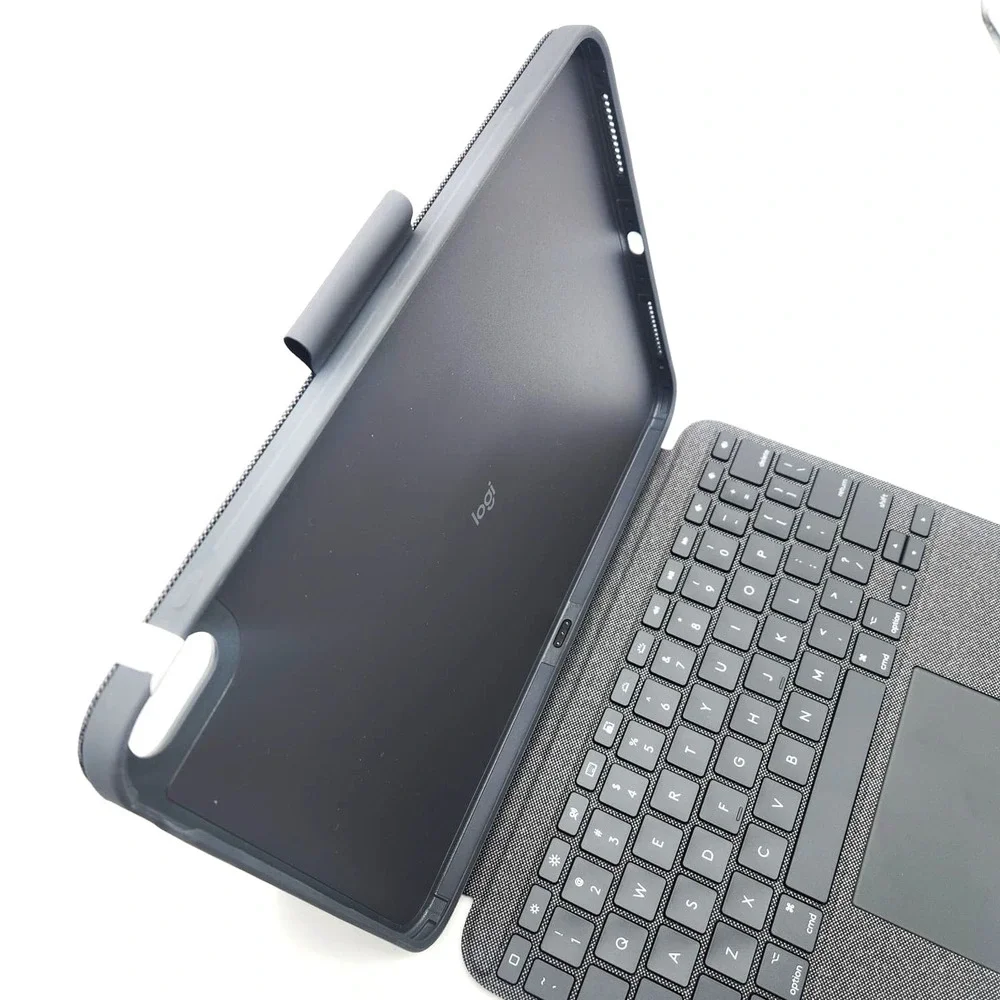 Logitech Combo Touch iPad 10th Gen Keyboard Case Backlit Trackpad Oxford Gray